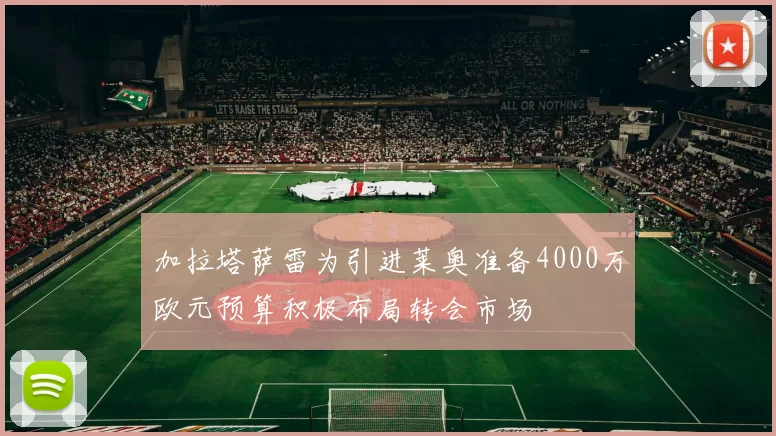 加拉塔萨雷为引进莱奥准备4000万欧元预算积极布局转会市场